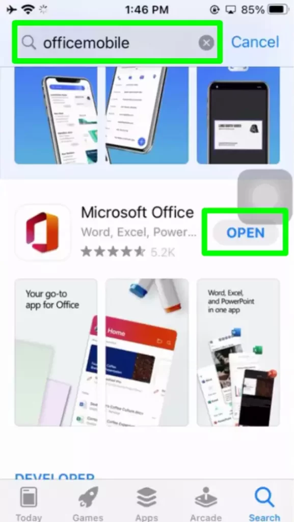 Open Microsoft Office