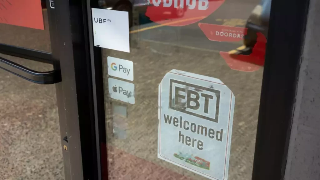 some stores allow manual payment using an EBT card