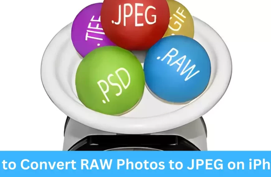 How to Convert RAW Photos to JPEG on iPhone