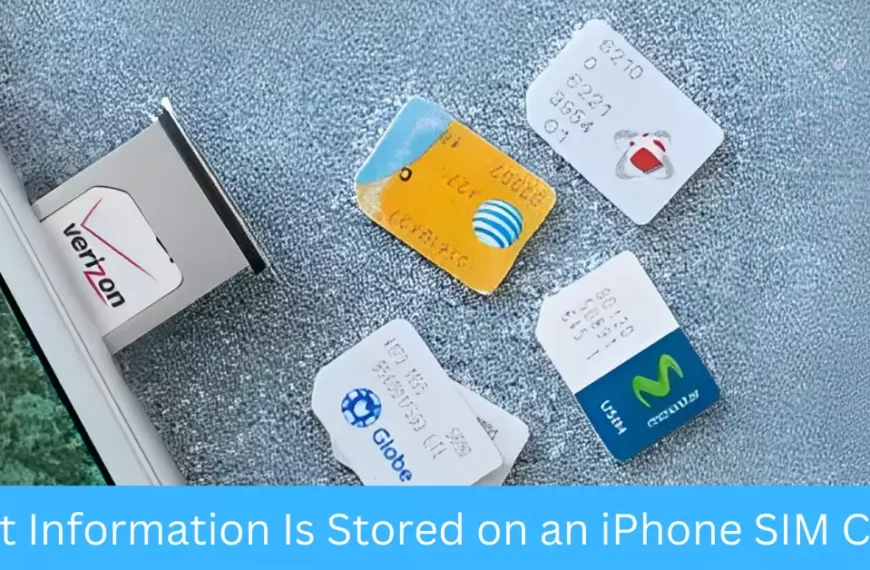 What Information Is Stored on an iPhone SIM Card?